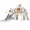 Beige Gray, variant on DKMOCO 9-in-1 Toddler Slide, Climber Slide PlaySet with Basketball Hoop, Ring Toss, Telescope , Indoor Outdoor Playset Playground, Pink