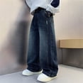 thumbnail image 6 of oqasdz Boys Denim Pants Elastic Waist Baggy Long Jeans for Kids Stylish Everyday Wear School Durable Fit Casual Dailywear, 6 of 6