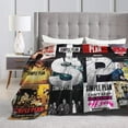 thumbnail image 5 of Blanket Simple Music Plan Band Throw Flannel Blankets Soft Bed Blanket for Couch Sofa Bedroom Home Decor Gift Blankets for All Seasons 40x50, 5 of 6