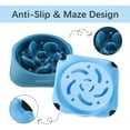 thumbnail image 5 of MateeyLife Slow Feeder Dog Bowls 2PCS, Non Slip Cat Food Bowls, Bloat Stop Maze Dishes, Interactive Feeder for All Breeds 2 Cup LightBlue&DarkBlue, 5 of 9