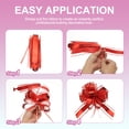 thumbnail image 3 of Uxcell Large Pull Bow Gift Wrapping, Ribbon Organza Metallic Green Bows for Gift Wrapping Wedding Baskets Car Lake Blue, 3 of 7