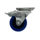 thumbnail image 1 of Rueda de 4 de goma termoplastica GOWU color AZUL CON herraje de placa giratoria CON freno Carga 180 kg, 1 of 8