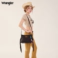 thumbnail image 5 of Wrangler Women Shoulder Crossbody Bag, Medium Western Fringe Hobo Purse, Coffee, 5 of 6