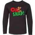 thumbnail image 3 of Inktastic Oh Snap Long Sleeve Youth T-Shirt, 3 of 5