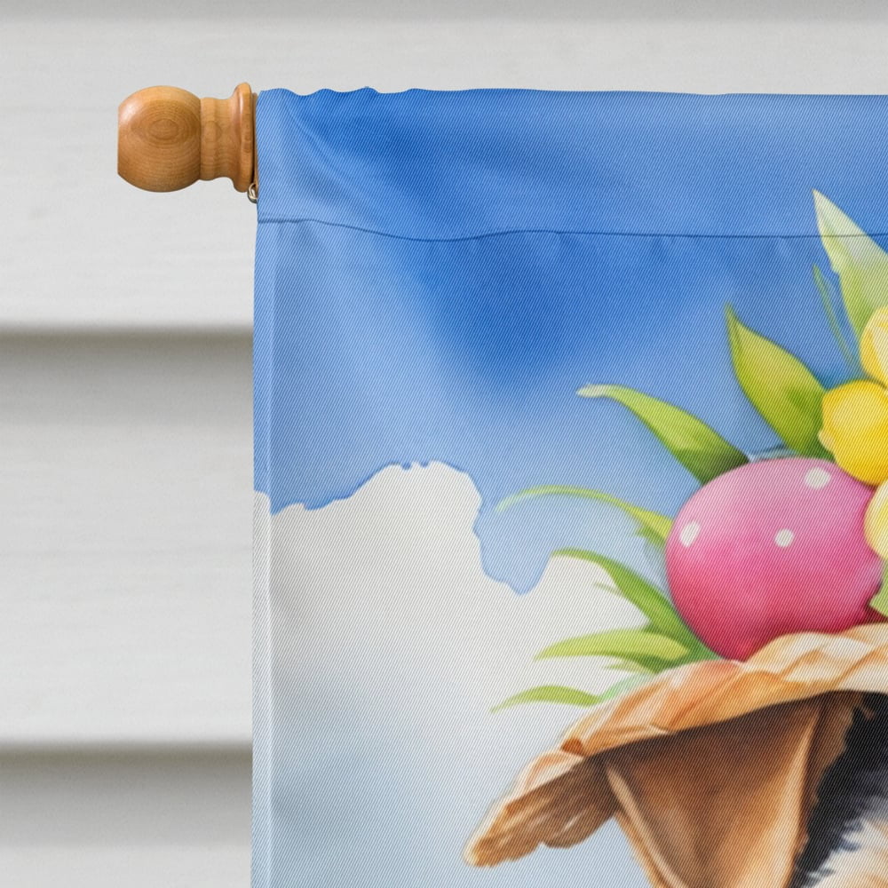 Welsh Terrier Easter Egg Hunt House Flag 28 in x 40 in