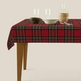 thumbnail image 2 of Checkered Christmas Tablecloth Square 60x84 Inch,Red Green Retro Plaid Table Cloth,Stain Resistance Polyester Winter Xmas Holiday Table Covers for Kitchen Dining,Small Tablecloth for Parties Picnic, 2 of 5