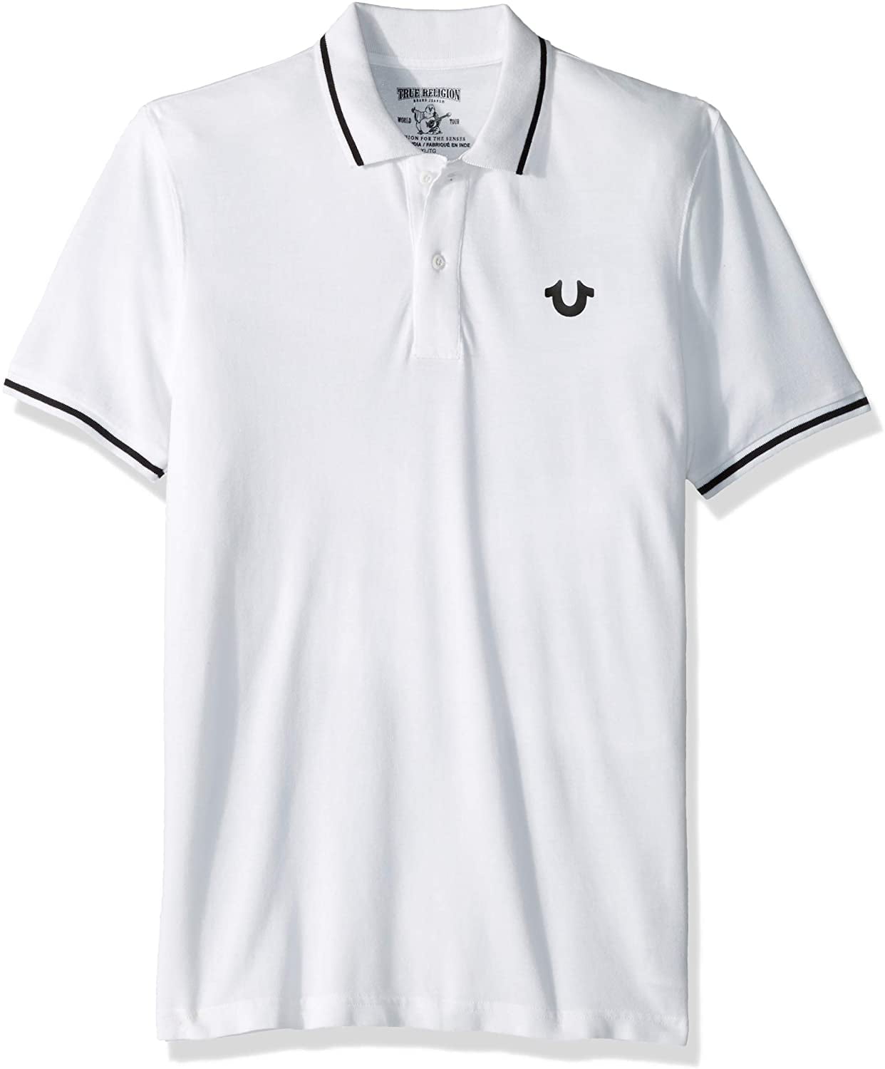 true religion white polo