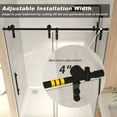 thumbnail image 6 of Frameless Sliding Shower Door, 5/16" (8mm) Clear Tempered Glass, Stainless Steel Frame,Matte Black 44-48" x 76" H, 6 of 8