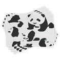 thumbnail image 1 of Ambesonne Zoo Place Mats Set of 4, Pandas, Standard Size, Charcoal Grey White, 1 of 6