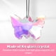 thumbnail image 3 of Atrapasueños Yuarrent mariposa de cristal colores vibrantes Jardín y Patio Transparente, 3 of 6
