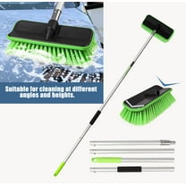 Nicecastle 59"/153cm V-Shaped Car Wash Brush with Long Handle Not Floating Hair Suitable for Detail Cleaning Tires Roof SUV RV MPV Truck Camper Indoor Outdoor Window