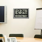 La Crosse Technology 513-1211 Jumbo Atomic Digital Wall Clock with Indoor Temperature