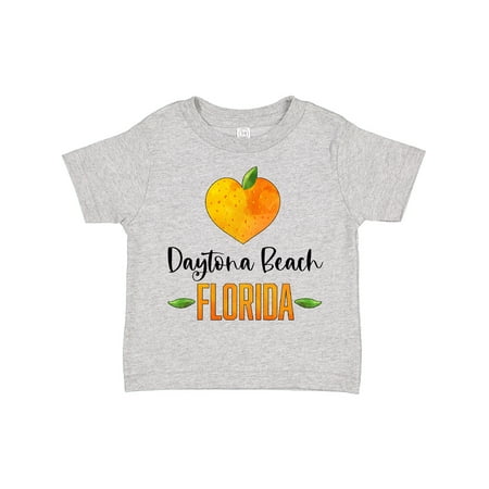 

Inktastic Daytona Beach Florida Orange in Heart Gift Toddler Boy or Toddler Girl T-Shirt