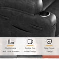 thumbnail image 6 of Furmax Electric Power Lift Leathaire Recliner Chair with Massage for Bedroom, Black, 6 of 9