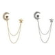 thumbnail image 3 of 2 piezas Trajes para hombre Broche Pin Collar Pin Broche Insignia Cadena Jinwen Broche de trajes, 3 of 5