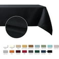 thumbnail image 3 of Textured Tablecloth Stain Resistant Waterproof and Wrinkle Resistant Washable Table Cloth, Fabric Table Cover for Dining Room and Outdoor Use, Rectangle 60 x 120 Inch, Black, 3 of 6