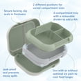 thumbnail image 6 of Bentgo Chill Max Leak-Proof XL Lunch Box - Included Ice Pack Keeps Food Cold; 5-Cup Capacity for Adults & Ages 8+, 3 or 4 Compartment Bento Box, BPA-Free, Dishwasher Safe (Clay Green & Gray), 6 of 9