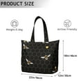 thumbnail image 5 of Cute Bee Travel Tote Bag, Honeycomb Print Design Weekender Duffel, Bumble Bee Pattern Multipurpose Lightweight Carry-on for Business and Travel, 5 of 5