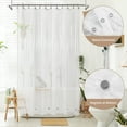 thumbnail image 5 of Barossa Design Extra Long Waterproof Shower Curtain Liner with 6 Bottom Magnets -Clear, 72x96, 5 of 7