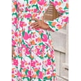 thumbnail image 5 of PRETTYGARDEN Women's Floral Maxi Dress Spring Long Sleeve V Neck Casual A Line Long Flowy Boho Party Dresses, 5 of 7