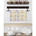 thumbnail image 3 of Easter Colorful Eggs Kitchen Dish Towels for Drying Dishes Set of 3, Spring Flowers Leaves Country Plants Yellow Waffle Weave Microfiber Hand Tea Bathroom Towels Quick Dry & Absorbent Towel 15.7x23.6, 3 of 7