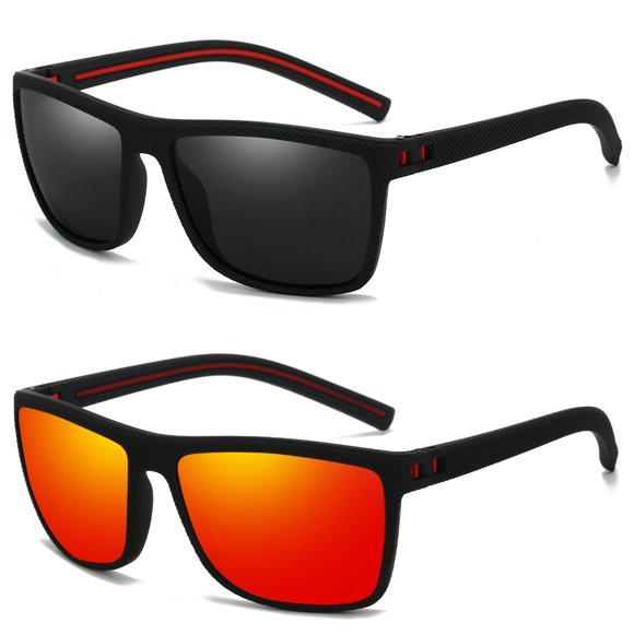 Typpkmm 1/ Sunglasses Men Polarized Women Uv400 Sun Glasses Fishing Goggles Outdoor Sport Eyewear 2PCS