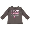 thumbnail image 3 of Inktastic Live Love Cure Breast Cancer Boys or Girls Long Sleeve Toddler T-Shirt, 3 of 5