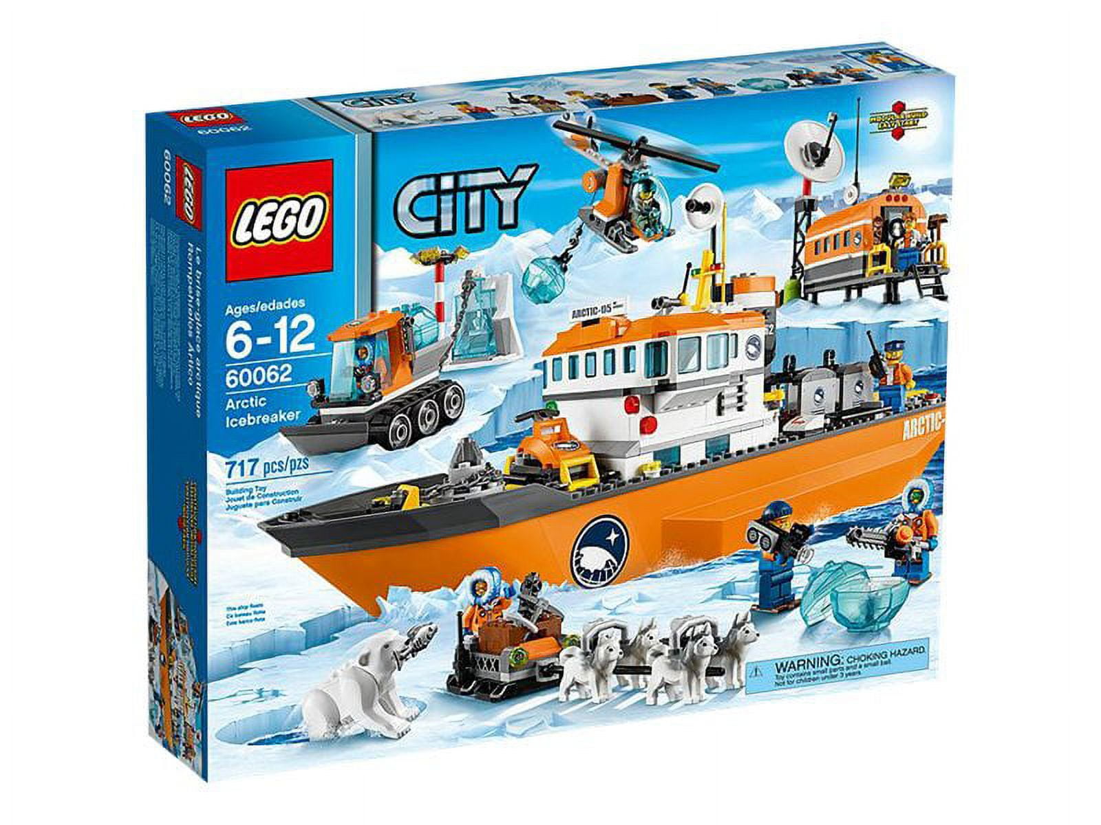 LEGO City Arctic Explorer Ship Transporter Ice Breaker Set #60062