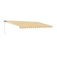 thumbnail image 3 of ALEKO Outdoor 13 x 10 ft Retractable Home Patio Canopy Awning Multi Yellow, 3 of 5