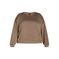 thumbnail image 5 of Scoop Women's and Women's Plus Ultimate Scubaknit Cropped Sweatshirt with Drop Sleeves, Size XS-4X, 5 of 5