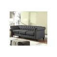 thumbnail image 2 of Best Master Furniture Venice Upholstered Living Room Sofa, Klein Charcoal, 2 of 2