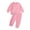 Pink, variant on Toddler Baby Girl Sets 2 Piece Outfits Girls Boys Fall Winter Long Sleeve Round-Neck Blouses And Casual Pants Baby Suit For Every Holiday Legging Set 2