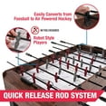 thumbnail image 5 of 54" 4-in-1 Multi Game, Billiards, Table Tennis Pong Table, Air Hockey, Foosball, by MD Sports, 5 of 12