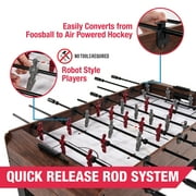 54 4-in-1 Multi Game, Billiards, Table Tennis Pong Table, Air Hockey, Foosball, by MD Sports
