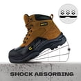 thumbnail image 6 of Jacata Waterproof Leather Soft Toe Boots for Men Slip Resistant Rubber Outsole Safety Mens Work Boots (Size 10), 6 of 6
