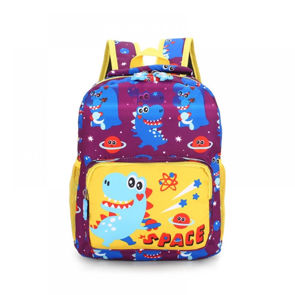 Kid's School Backpack Toddler Cute Dinosaurs Colored Bookbag for Boys