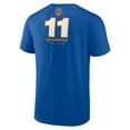 thumbnail image 3 of Men's Jalen Brunson Blue New York Knicks Behind The Back Name & Number T-Shirt, 3 of 3