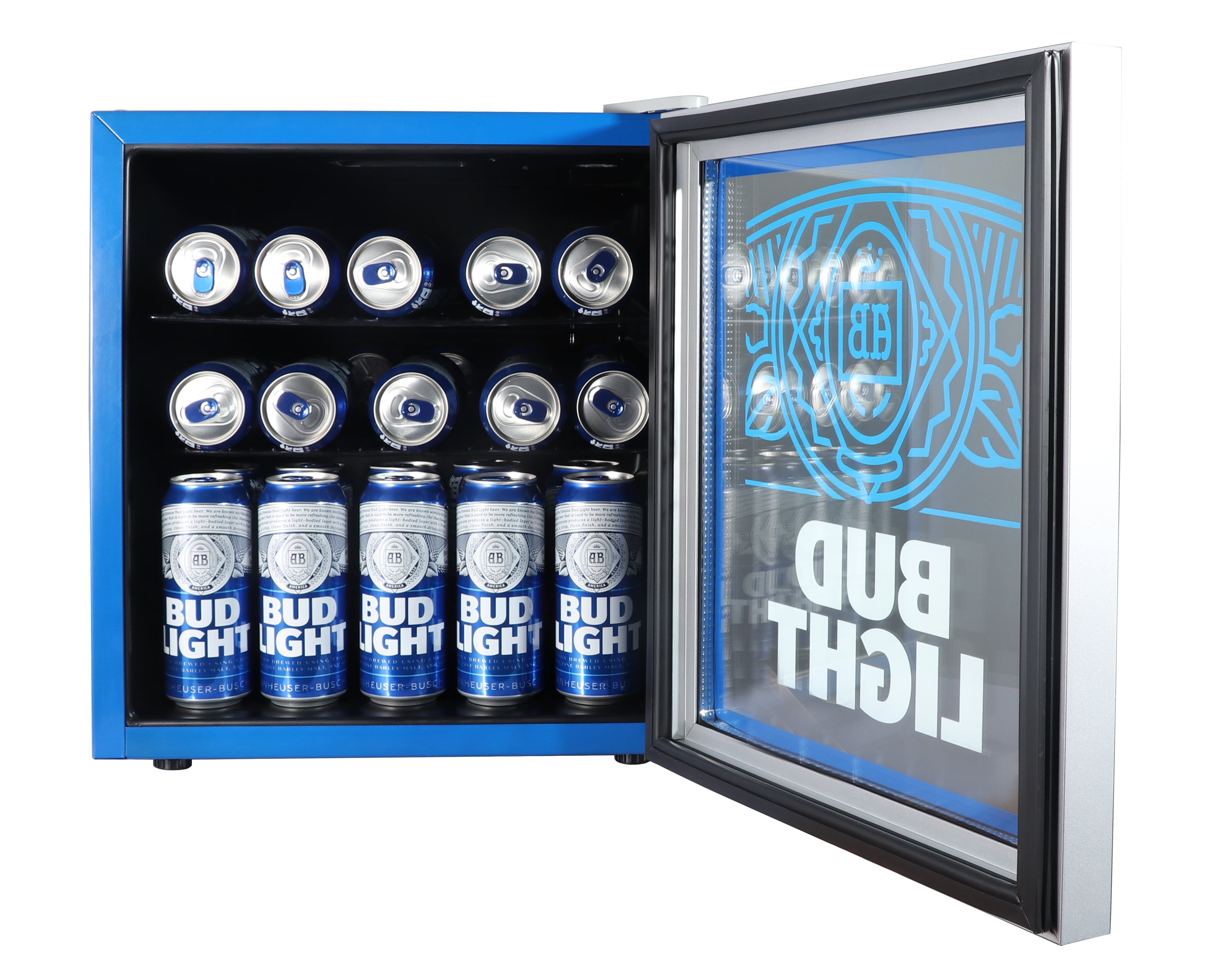 Bud Light 50L Party Cooler, Blue, 1.8 Cu. Ft