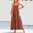 thumbnail image 1 of Lenago Robes de Cocktail Grande Taille pour Femmes Soirée Robe d'Été Décontractée Ample Bretelles Plage Longue Maxi Robes d'Été pour Femmes Robes de Plage d'Été en Liquidation, 1 of 7