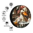 thumbnail image 4 of Wukai Cartoon Scottish Duck Print Spare Tire Cover for RV Trailer,Waterproof PVC Faux Leather Wheel Cover Fit for Truck,Trailer,RV,SUV,Camper and Most Vehicle-14 inch, 4 of 6