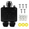 thumbnail image 3 of 3-Way Junction Box Waterproof IP68, Cable Connector Earth Outdoor Connection Box 9-12mm, 3 of 10