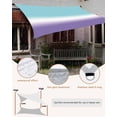 thumbnail image 5 of Sun Shade Sail 6.5x10Ft Gradient Blue Teal to Purple Uv Block Sunshade Canopy Outdoor Shade Cover Rectangle Shade Cloth For Patio Garden Yard Deck Pergola, 5 of 6