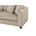 thumbnail image 3 of Zeo 2pc Oversize Sectional Sofa and Chaise, Taupe Brown Corduroy, 3 of 3