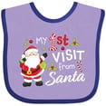 thumbnail image 3 of Inktastic My First Visit from Santa Boys or Girls Baby Bib, 3 of 4