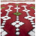 thumbnail image 3 of Modefa Turkish Islamic Prayer Rug - Large Group Praying Carpet - Wide Plush Velvet Mat - Multi Person Muslim Janamaz Sajada for Family - 12 Person (Vined Arch Red/Green), 3 of 8