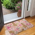 thumbnail image 2 of Golden Retriever with Flowers Door Rugs,Washable Non Slip Door Mats Indoor,Decorative Door Mats,Entry Mat Indoor for Entrance,Bedroom,Kitchen,Bathroom,17"x30", 2 of 6