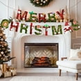 thumbnail image 4 of Christmas Banner, Colorful Paper Garland Hanging Decor with Merry Christmas Letters, Party Decoration for Wall Tree Fireplace(E), 4 of 4