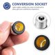 thumbnail image 3 of Adaptador de luz LED - 8 piezas, convertidores de portalámparas, adaptador de base de bombilla, accesorio de portalámparas (E17 a E14), 3 of 5