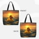thumbnail image 2 of Easygdp Cartoon Swimming Yellow Duck Bolsa Tote para Mujer, Bolso de Hombro para Trabajo, Playa, Viajes, Compras y Supermercado, 2 of 7