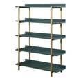 thumbnail image 2 of Furniture of America Chane 5-Shelf Bookshelf, Antique Blue, 2 of 6